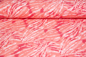 French Terry Batik, koralle, pink, 0,5 m